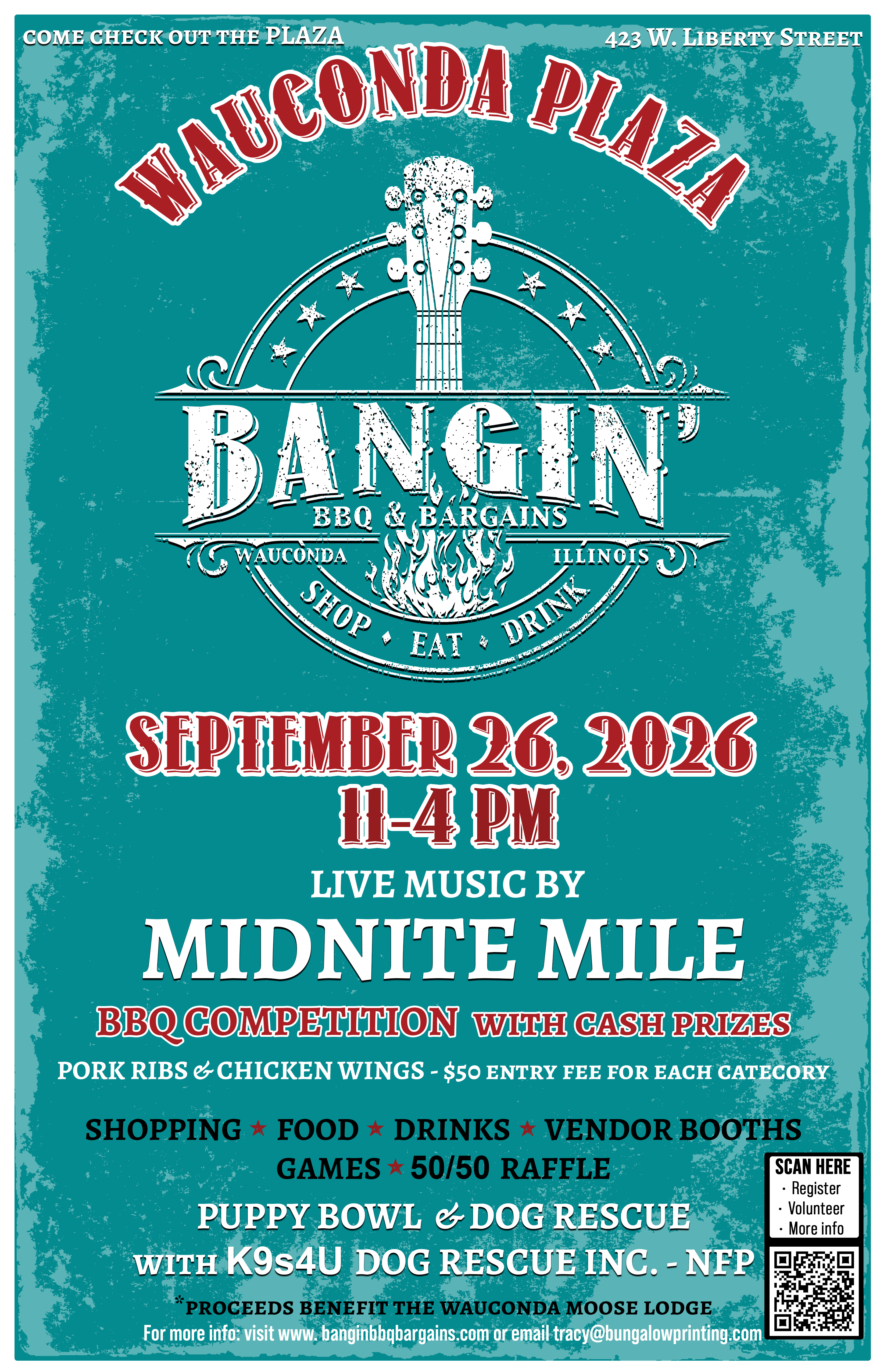 Bangin' BBQ & Bargains at Bungalow Printing